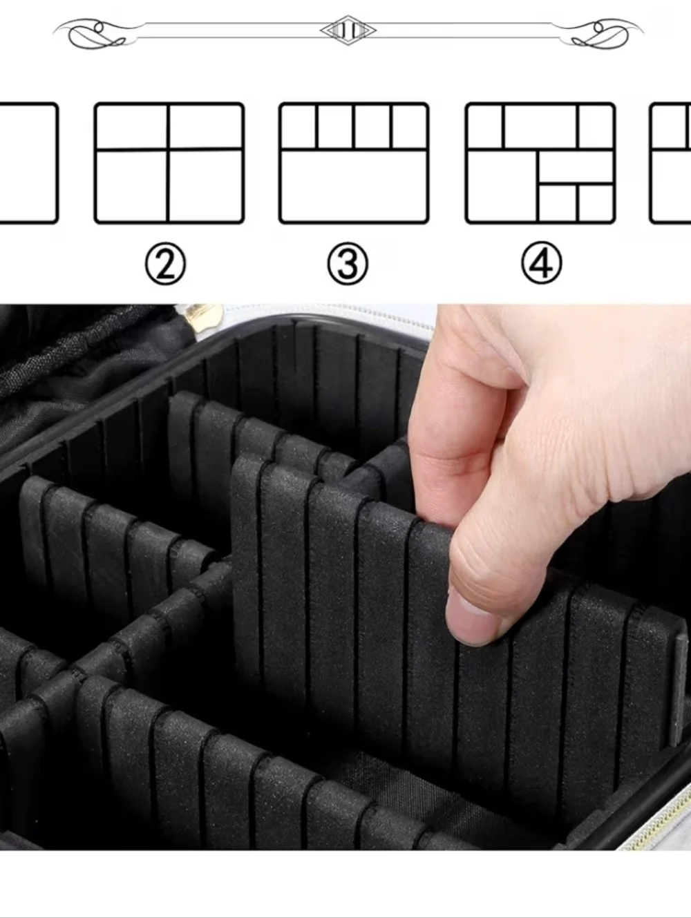 Makeup Storage Bag | Travel Makeup Train Case